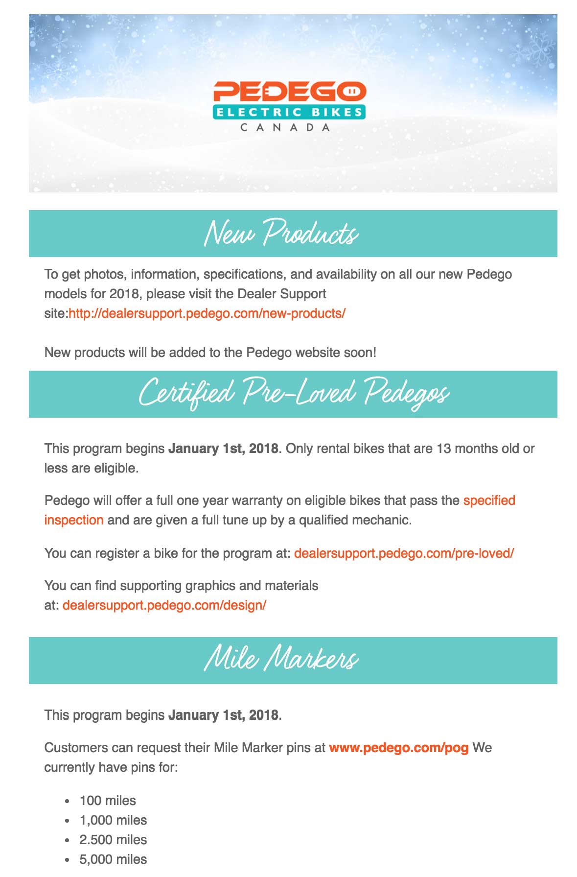 Tech Publications Dealers Pedego Canada Dealer Support Portal